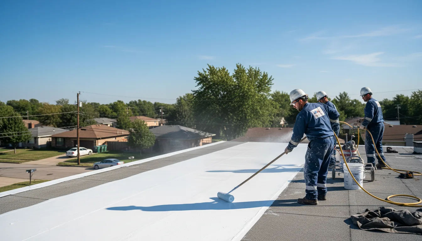 Commercial roof coating in Wanda, MN near me